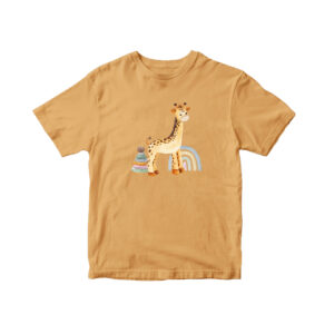 Kaos Anak Lengan Pendek Baju Anak Ula Kids Giraffe Pattern Usia 1 - 6 Tahun